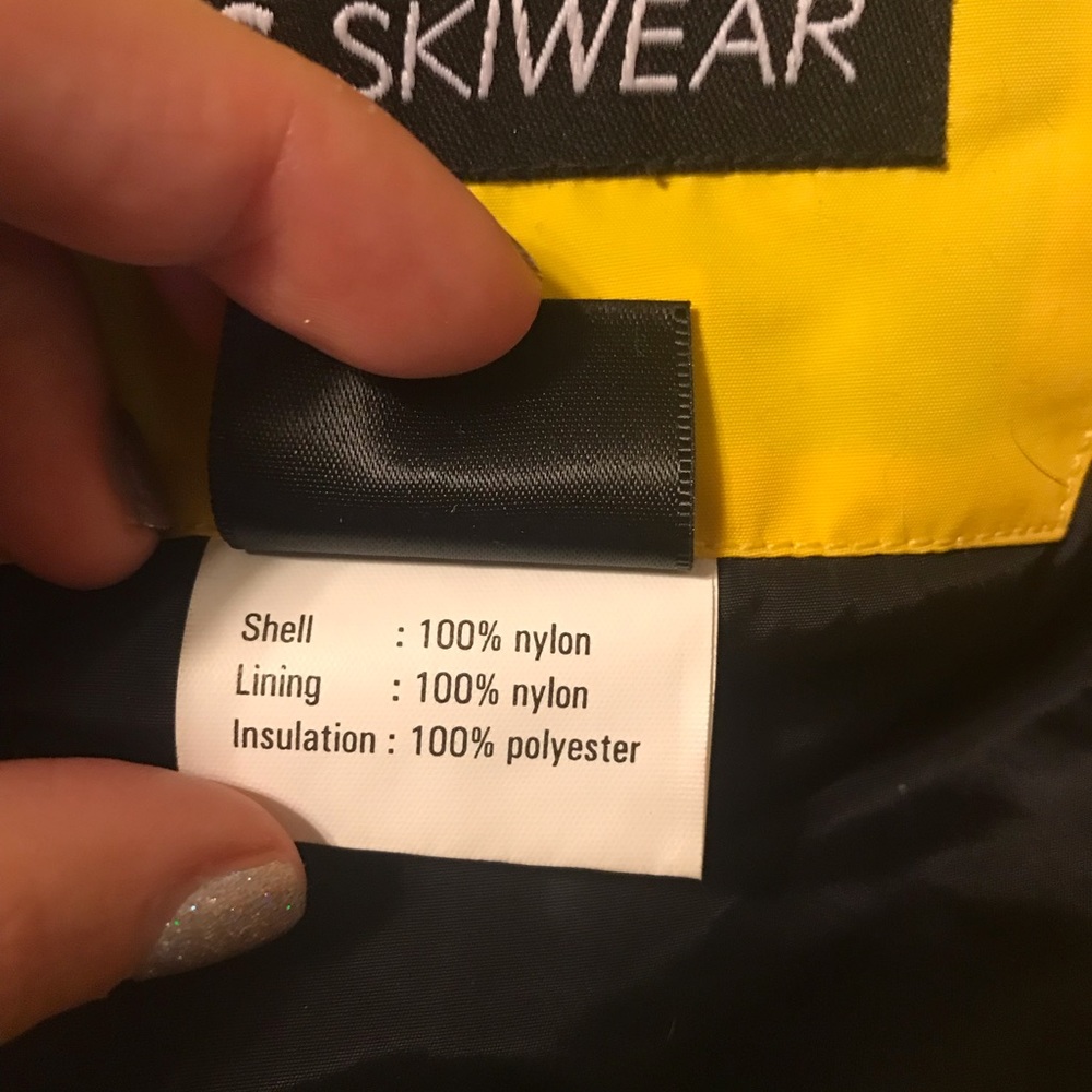 NILS Skiwear Bright Yellow Zipper Jacket Womens Size 6 - Picture 12 of 12